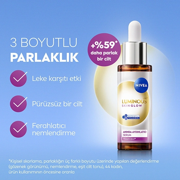 Nivea Luminous630 Skin Glow Aydınlatıcı Serum 30 ml
