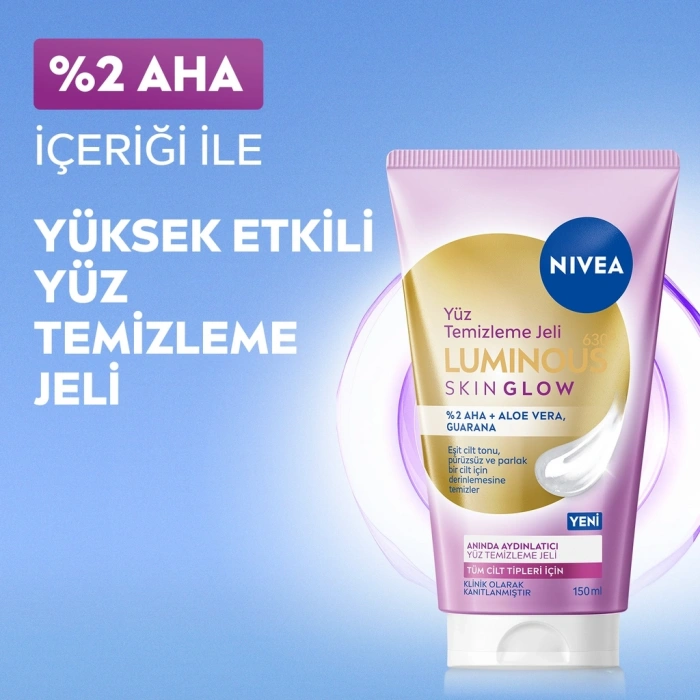 Nivea Luminous630 Skin Glow Aydınlatıcı Yüz Temizleme Jeli 150 ml