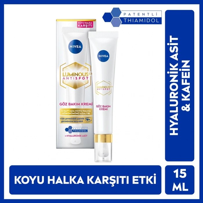 Nivea Luminous630 Thiamidol Etkili Koyu Halka Karşıtı Göz Bakım Kremi 15 ml