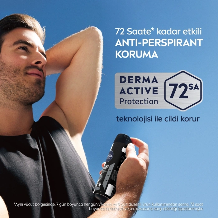 Nivea Men Black & White Invisible Erkek Deodorant Sprey 150 ml + Roll-on 25 ml