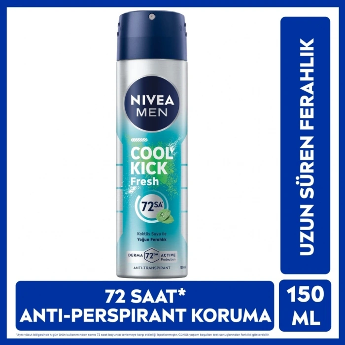 Nivea Men Cool Kick Fresh Erkek Deodorant Sprey 150 ml