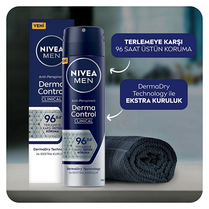Nivea Men Derma Control Clinical Erkek Deodorant Sprey 150 ml