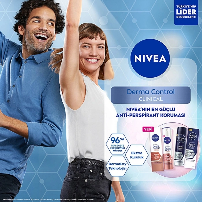 Nivea Men Derma Control Clinical Erkek Deodorant Sprey 150 ml