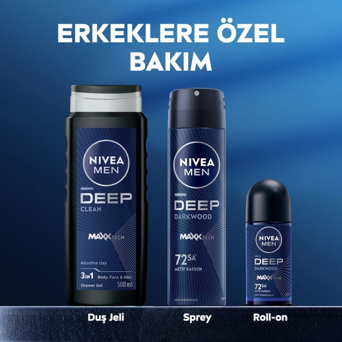 Nivea Men Erkek Deep Dimension Banyo ve Duş Jeli 500 ml