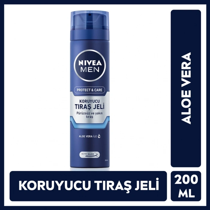 Nivea Men Erkek Protect & Care Koruyucu Tıraş Jeli 200 ml