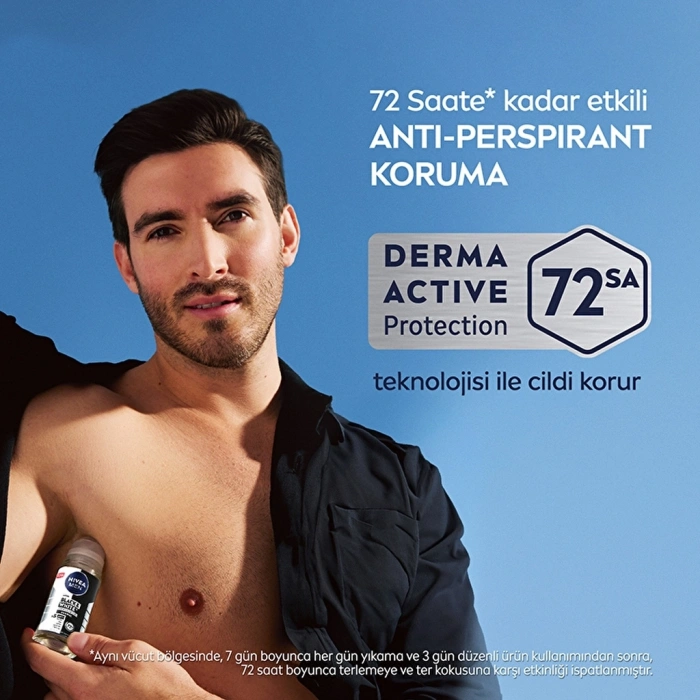 Nivea Men Erkek Roll-On Deodorant Black & White Invisible Güçlü Etki 50 ml