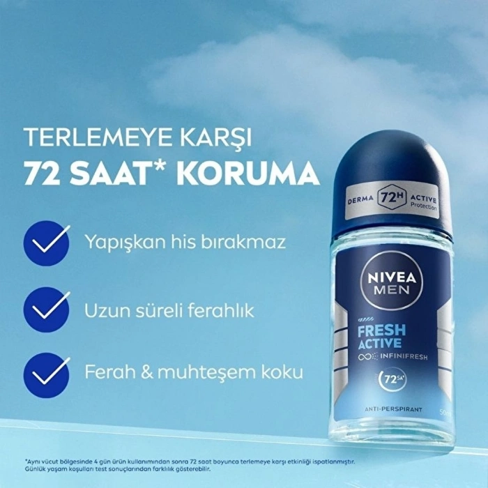 Nivea Men Erkek Roll-on Deodorant Fresh Active 50 ml