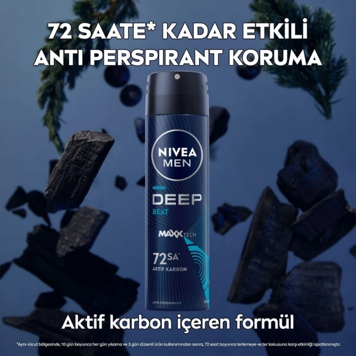 Nivea Men Erkek Sprey Deodorant Deep Dimension Beat 150 ml