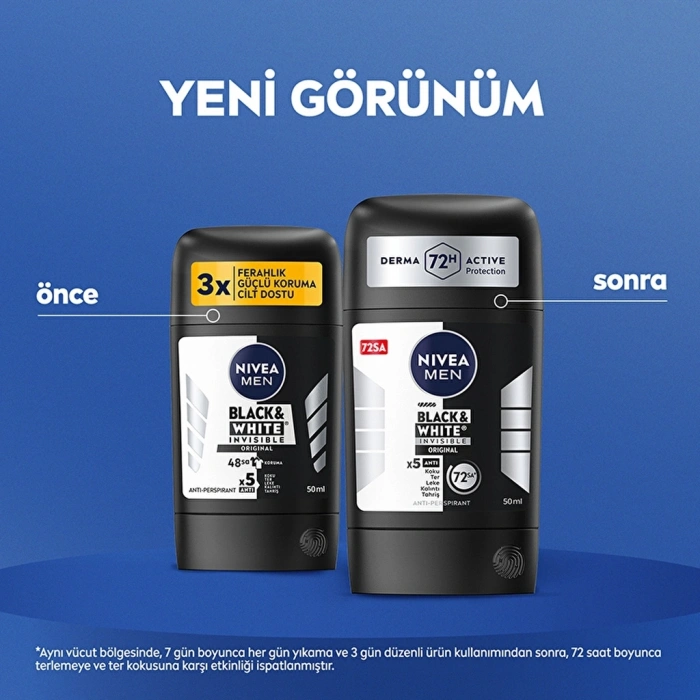 Nivea Men Erkek Stick Deodorant Black & White Invisible Original 50 ml