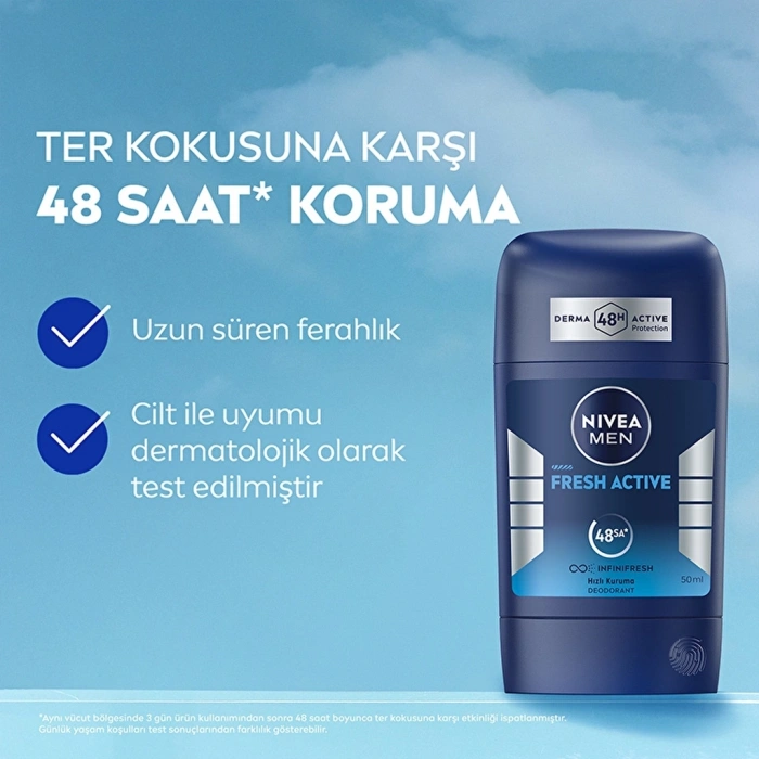 Nivea Men Erkek Stick Deodorant Fresh Active 50 ml