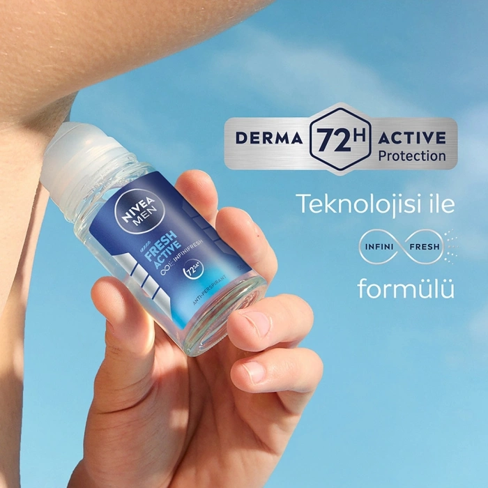 Nivea Men Fresh Active Erkek Deodorant Roll-on 50 ml + Mini Deodorant Roll-on 25 ml