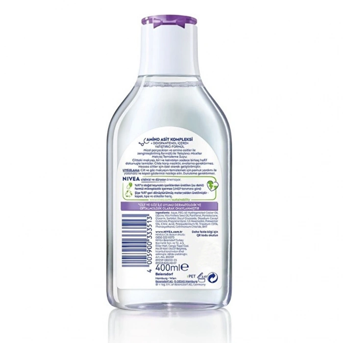 Nivea Micellar Makyaj Temizleme Suyu Yatıştırıcı 400 ml