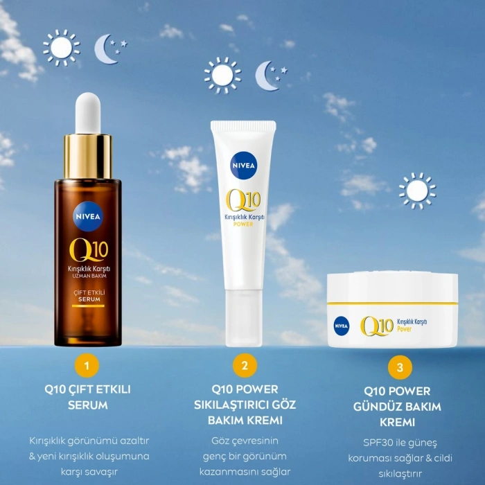 Nivea Q10 Power Kırışıklık Karşıtı ve Sıkılaştırıcı Göz Bakım Kremi 15 ml