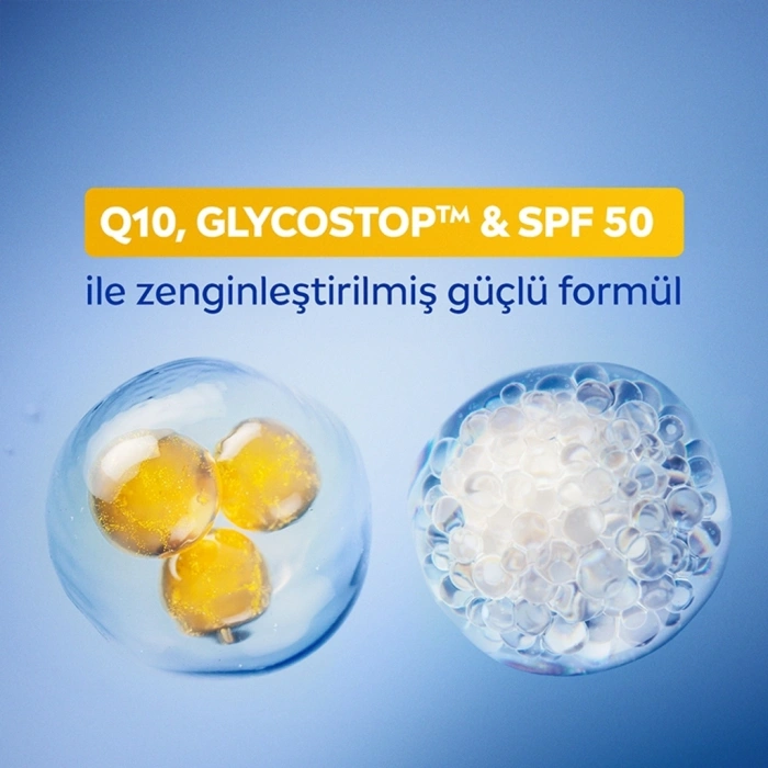 Nivea Q10 SPF50 Yüksek Güneş Korumalı Kırışıklık Karşıtı Gündüz Kremi 40 ml