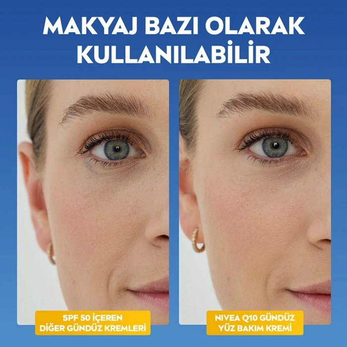 Nivea Q10 SPF50 Yüksek Güneş Korumalı Kırışıklık Karşıtı Gündüz Kremi 40 ml