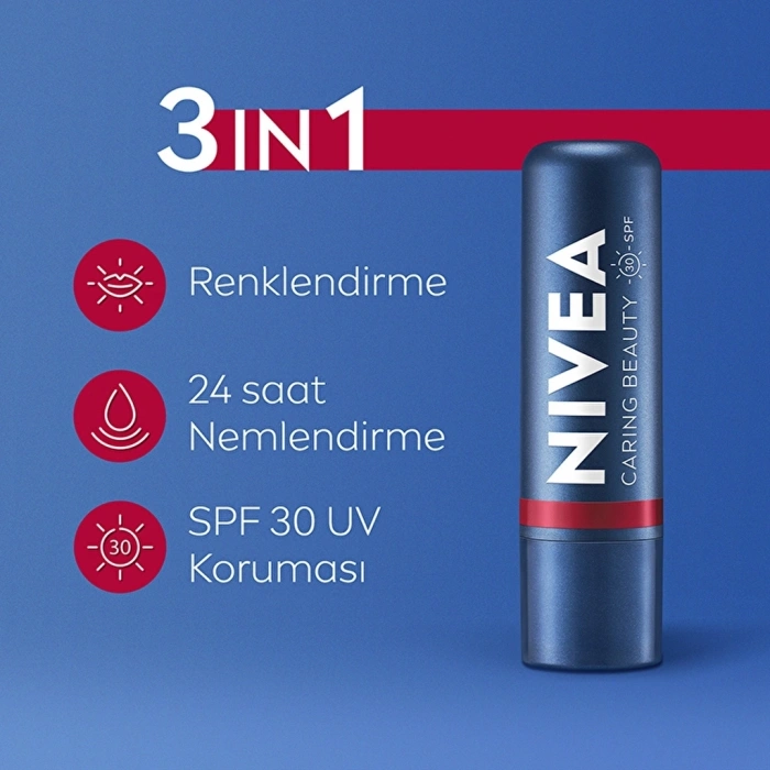 Nivea Renkli Dudak Bakım Kremi Kırmızı 4,8 gr