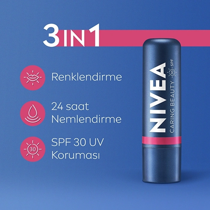 Nivea Renkli Dudak Bakım Kremi Pembe 4,8 gr