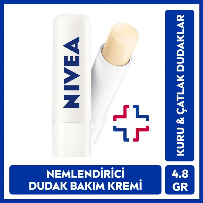 Nivea Renksiz Nemlendirici Dudak Bakım Kremi Med Repair 4.8 gr