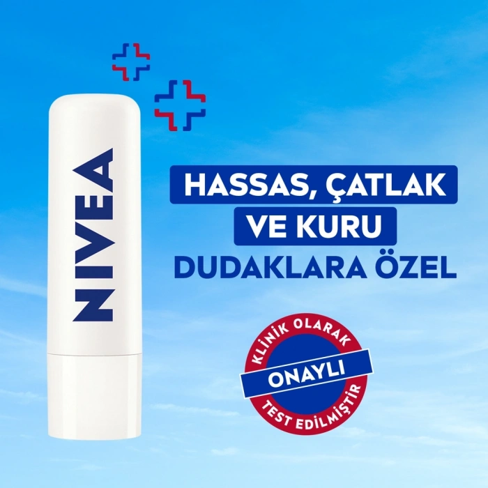 Nivea Renksiz Nemlendirici Dudak Bakım Kremi Med Repair 4.8 gr