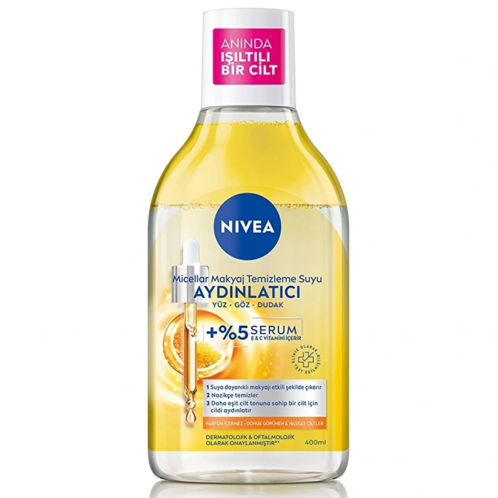 Nivea Serum İçerikli Aydınlatıcı Micellar Makyaj Temizleme Suyu 400 ml