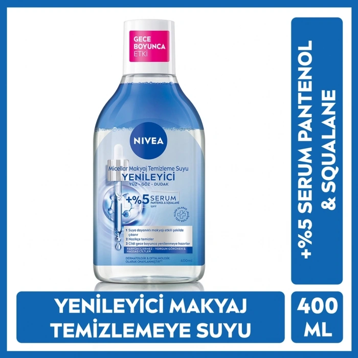 Nivea Serum İçerikli Yenileyici Micellar Makyaj Temizleme Suyu 400 ml