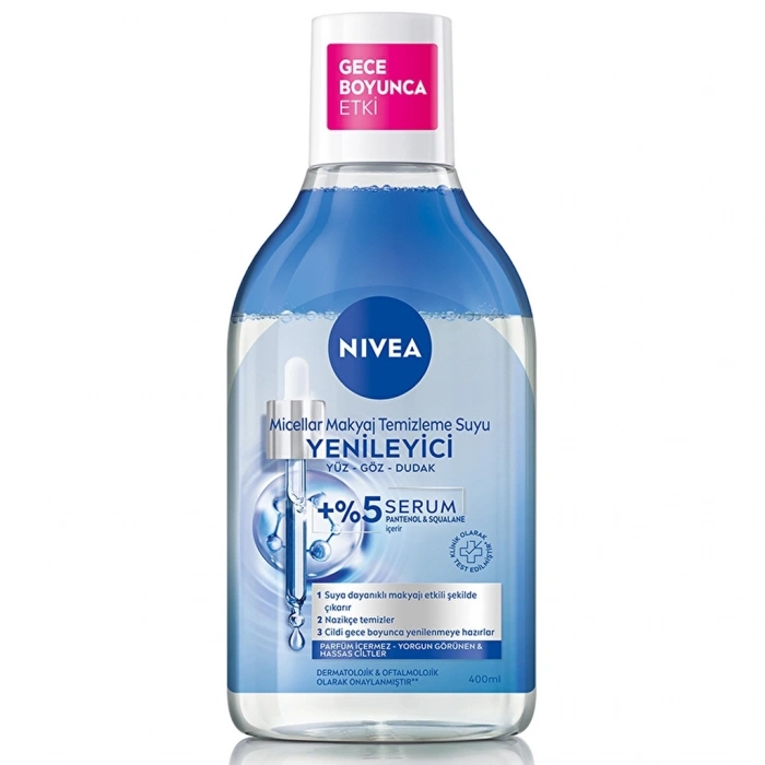 Nivea Serum İçerikli Yenileyici Micellar Makyaj Temizleme Suyu 400 ml