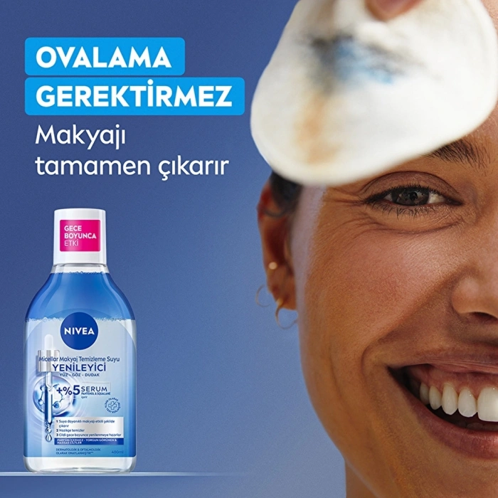 Nivea Serum İçerikli Yenileyici Micellar Makyaj Temizleme Suyu 400 ml