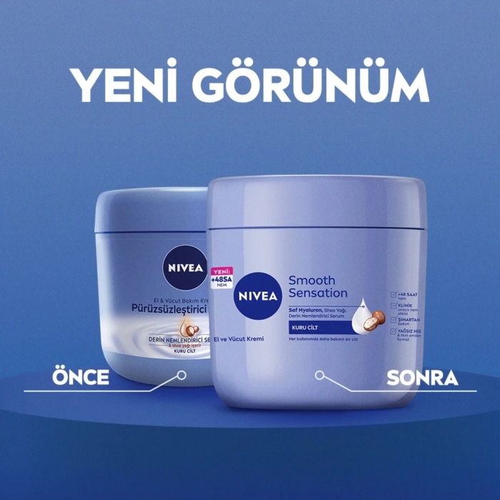 Nivea Smooth Sensation El ve Vücut Bakım Kremi 400 ml