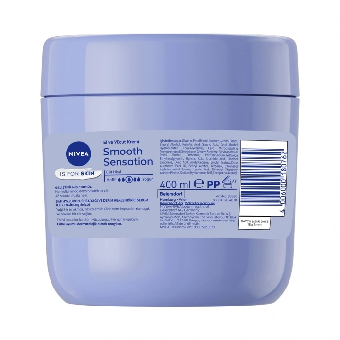Nivea Smooth Sensation El ve Vücut Bakım Kremi 400 ml