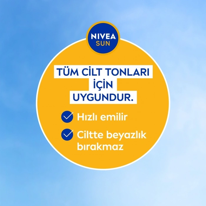 Nivea Sun 50+SPF Bebek ve Çocuklar İçin Güneş Koruyucu Vücut Spreyi 250 ml