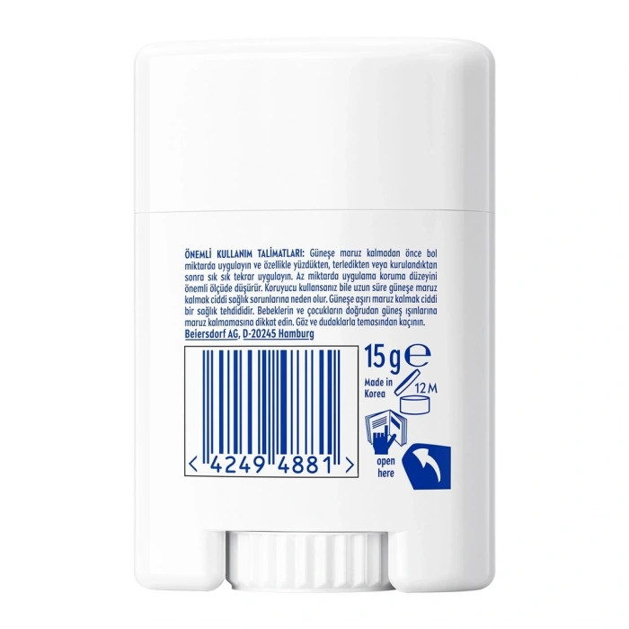 Nivea Sun 50+SPF Yüksek Güneş Korumalı Stick Yüz Güneş Kremi 15 gr