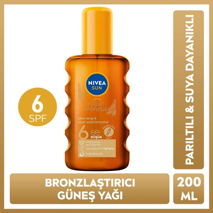 Nivea Sun Bronzlaştırıcı Vücut Güneş Yağı 200 ml