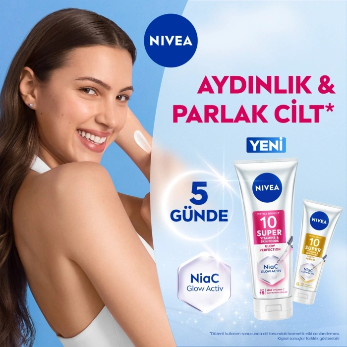 Nivea Super10 Serum Etkili Aydınlatıcı ve Sıkılaştırıcı Vücut Losyonu 170 ml