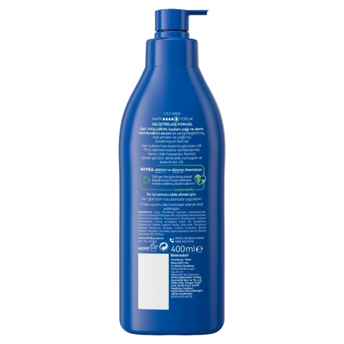 Nivea Yoğun Besleyici ve Nemlendirici Vücut Sütü 400 ml