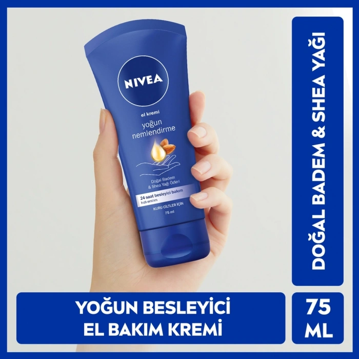 Nivea Yoğun Nemlendirici El Kremi 75 ml + Dudak Kremi 4,8 gr (Kış Bakım Seti)