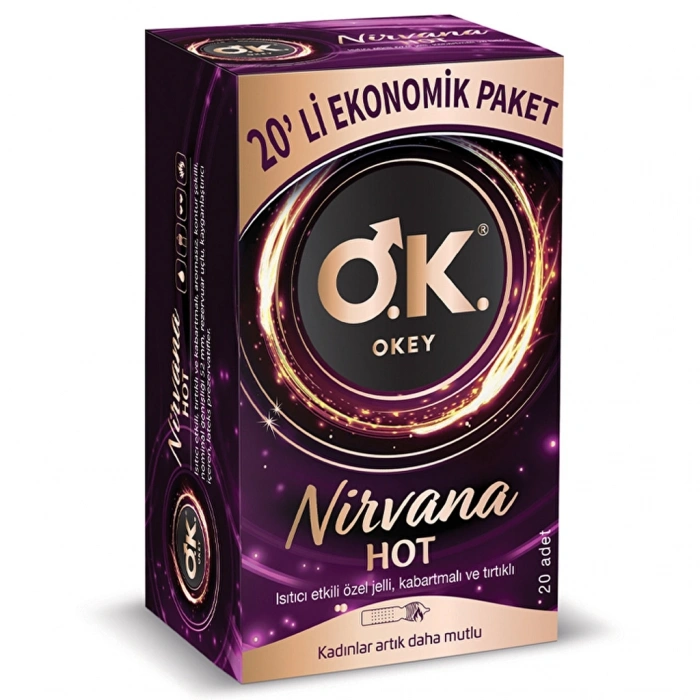 Okey Nirvana Hot Prezervatif 20’li