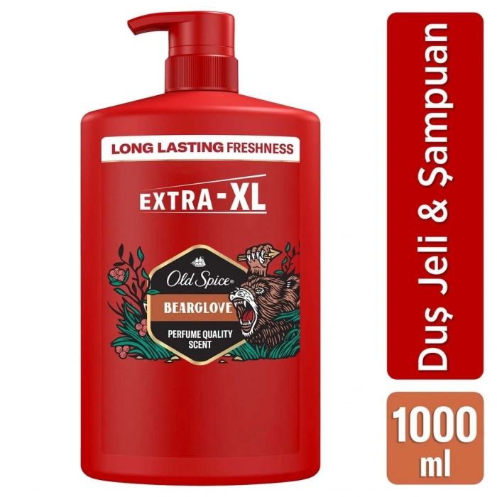 Old Spice Bearglove Erkek Duş Jeli ve Şampuan 1000 ml (Extra XL)