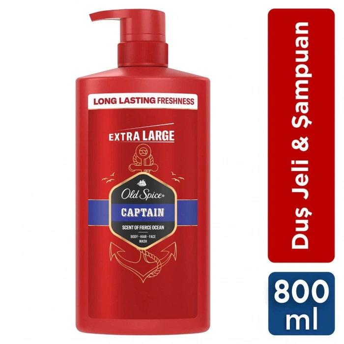 Old Spice Captain 3’ü 1 Arada Duş Jeli 800 ml
