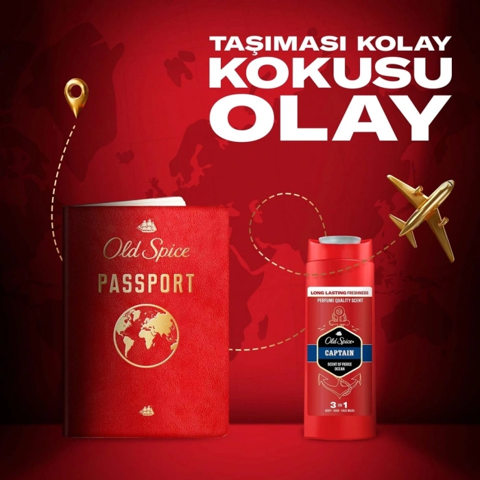 Old Spice Captain 3’ü 1 Arada Duş Jeli 90 ml