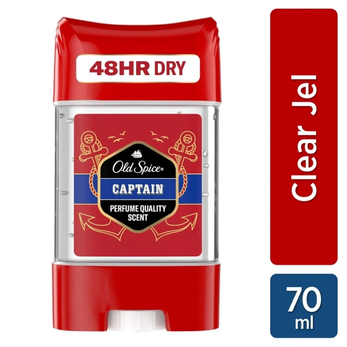 Old Spice Clear Gel Captain Erkek Deodorant Stick Jel 70 ml