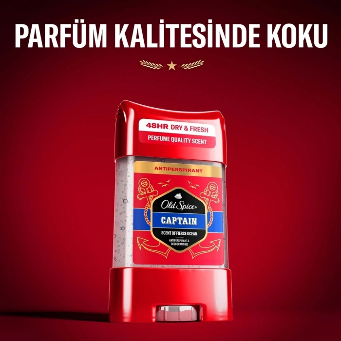 Old Spice Clear Gel Captain Erkek Deodorant Stick Jel 70 ml