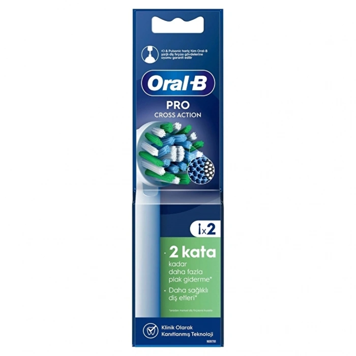 Oral-B Cross Action Yeşil Diş Fırçası Yedek Başlığı 2li