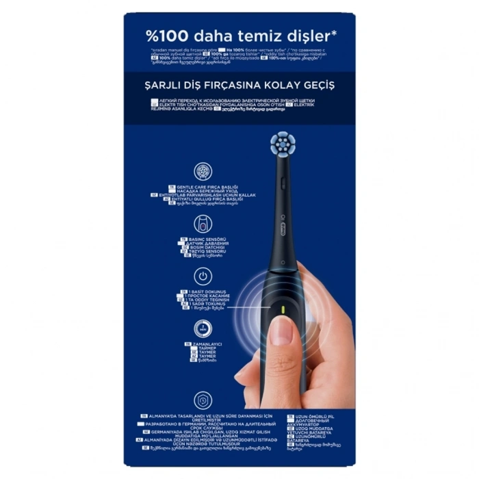 Oral-B iO Series 2 Siyah Diş Fırçası + Seyahat Kabı