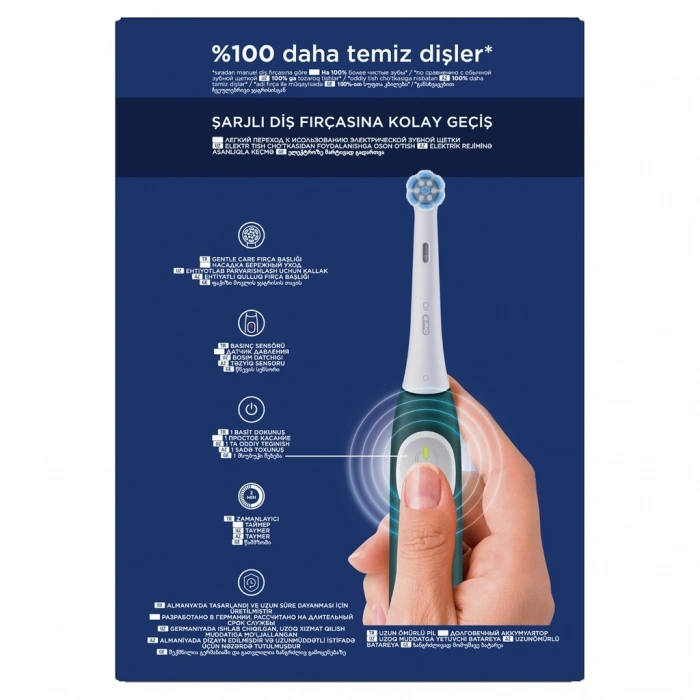 Oral-B iO Series 2 Yeşil Diş Fırçası + Seyahat Kabı