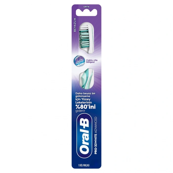 Oral-B Pro-3D White Advanced Beyazlık Diş Fırçası (Orta)