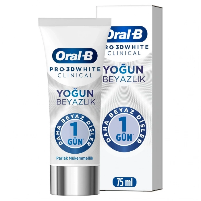 Oral-B Pro 3D White Clinical Yoğun Beyazlık Parlak Mükemmellik Diş Macunu 75 ml
