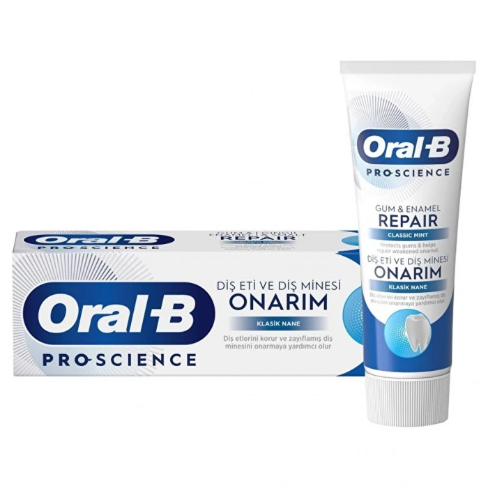 Oral-B Pro-Science Diş Eti ve Diş Minesi Onarım Klasik Nane Diş Macunu 75 ml