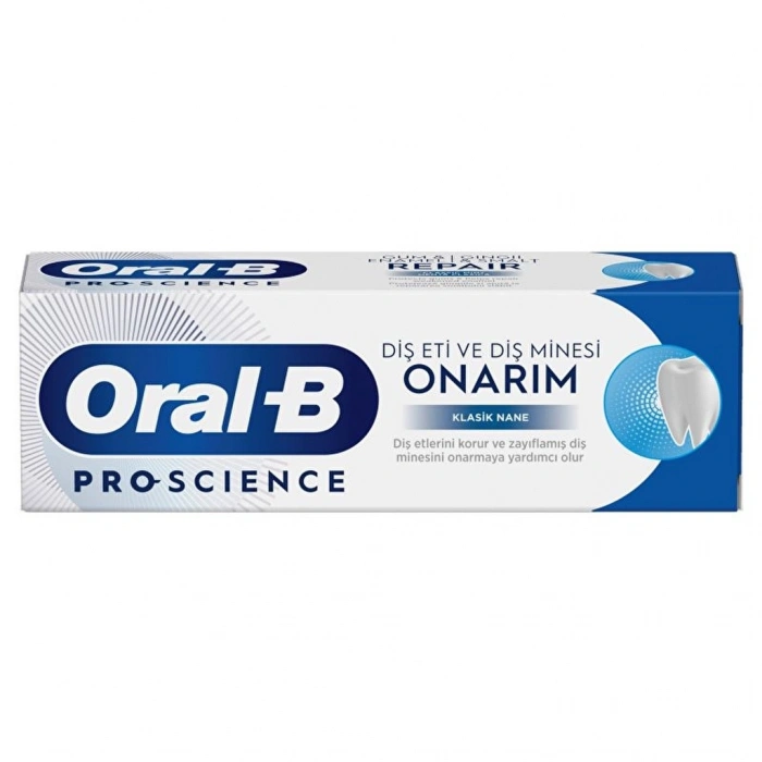 Oral-B Pro-Science Diş Eti ve Diş Minesi Onarım Klasik Nane Diş Macunu 75 ml