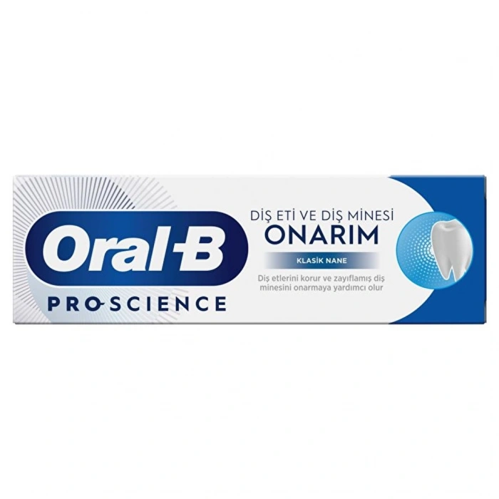 Oral-B Pro-Science Diş Eti ve Diş Minesi Onarım Klasik Nane Diş Macunu 75 ml