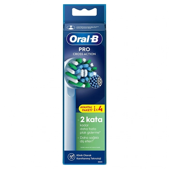 Oral-B Şarjlı Diş Fırçası Yedek Başlığı Cross Action X-Filament 4lü